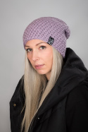 Czapka Merino 04 - FIOLETOWA