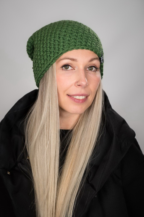 Czapka Merino 05 - ZIELONA Czapka Merino 05 - ZIELONA