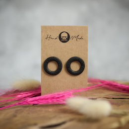 Kolczyki Rings - czarne