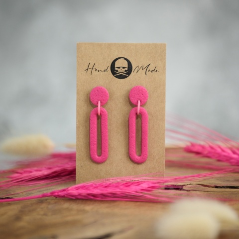 Kolczyki Emma - różowe