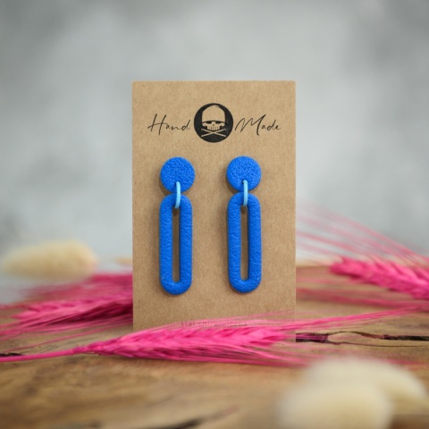 Kolczyki Emma - niebieskie
