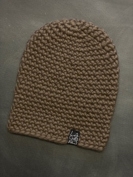 Czapka Merino 12 - beżowa