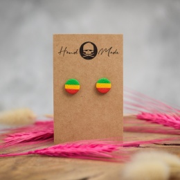 Kolczyki Dots -rasta