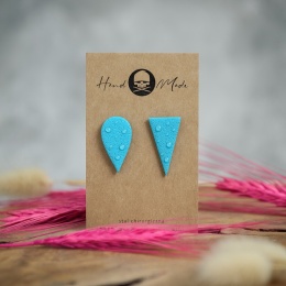 Kolczyki Nie Do Pary - turkusowe