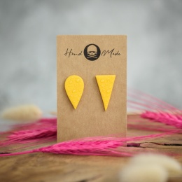 Kolczyki Nie Do Pary - żółte