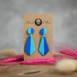 Kolczyki Zuza - niebiesko-błękitne