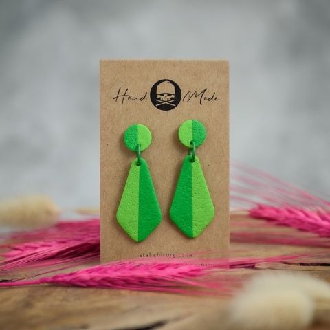 Kolczyki Zuza - zielone
