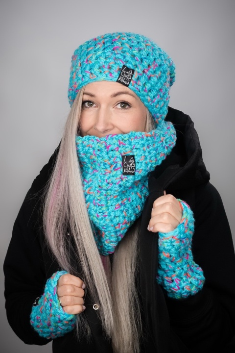 Rękawiczki 66 - KOLOROWY MELANŻ