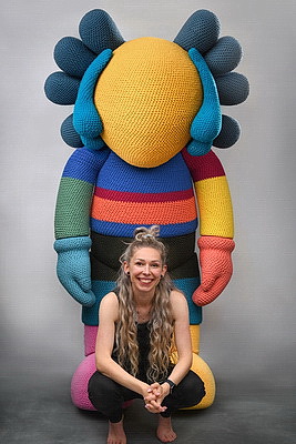 oszydełkowana figurka Kaws by Anchorball